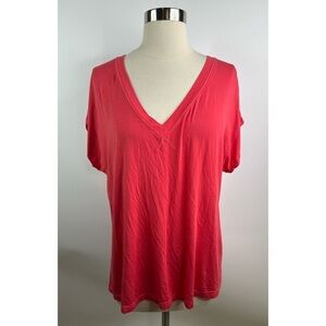 Hard Tail Casual B-Neck Short Sleeve Top